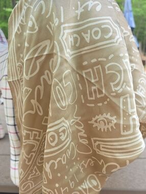 Coach Poppy 100 Percent Silk FULL SIZED SCARF LIKE NEW